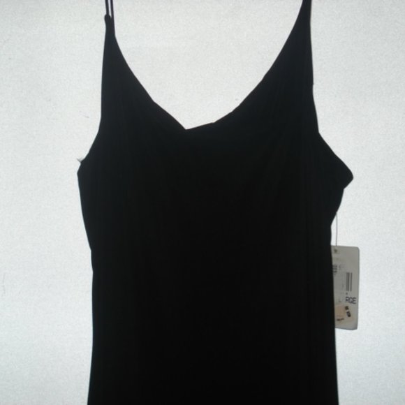 NWT Jodi Kristopher Black stretch Maxi w/side slit - Picture 3 of 3